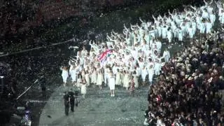 London 2012 Olympics Opening Ceremony - Team GB enter the Olympic Stadium