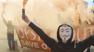 Blackpool Fans Fight Back! -  OYSTON OUT!