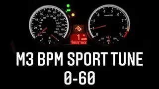 E93 M3 0-60 Stock VS Stage 2 BPM Sport Tune With GTS DCT Flash E90 E92 BMW V8 S65