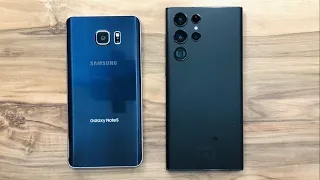 Samsung Galaxy S22 Ultra vs Samsung Galaxy Note 5