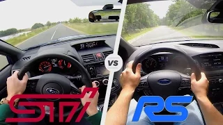 Ford Focus RS vs Subaru WRX STi | Acceleration 0-250 km/h POV Sound Test Drive by AutoTopNL