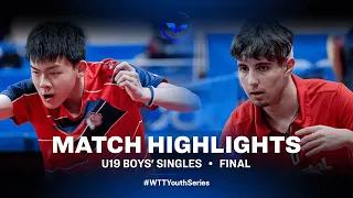 Kao Cheng Jui vs Eduard Ionescu | U19 Boys' Singles Final | WTT Youth Star Contender Podgorica 2023