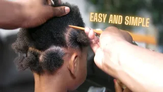 Kids Short Natural Hairstyle that will last 3 WEEKS!!