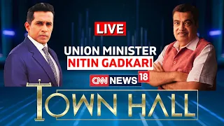 Nitin Gadkari, Minister for Road Transport & Highways Exclusive Interview on News18's Townhall Live