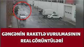 Gəncənin raketlə vurulma görüntüsü yayıldı. Real görüntülər. Cəbhədən son xəbərlər