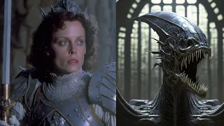 'Alien' as an 80s dark medieval fantasy | by Midjourney AI