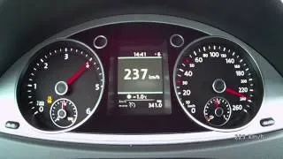 VW Passat 2,0 TDI 177 PS R-Line 2014 - acceleration 0-220 km/h, top speed test and more