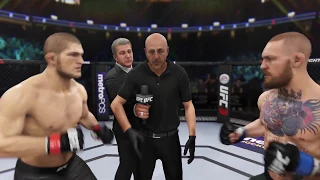 Conor McGregor vs. Khabib Nurmagomedov (EA Sports UFC 3) - CPU vs. CPU (Notorious Edition) Fight 2