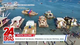 Makukulay na balsa, ipinarada sa Balsa Festival 2024; Bangus Festival 2024,... | 24 Oras Weekend