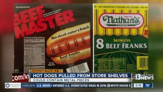 Hot dogs pulled pulled from store shelves