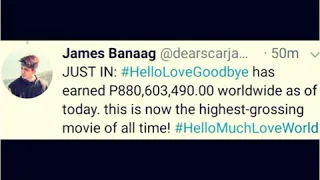 Hello Love Goodbye, HIGHEST GROSSING PH FILM OF ALL TIME- Kathryn and Alden, Thanksgiving