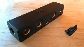 Wooden Bluetooth Sound Bar Review & TEARDOWN | 60 Watts