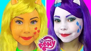 My Little Pony Kids Makeup Collection Alisa Pretend Play with Equestria Girl Doll & Draw Toys Colors