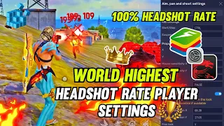 100% Headshot Bluestacks 5 Best Headshot Settings Regedit ⚙️ keymapping + Sensitivity Free Fire |