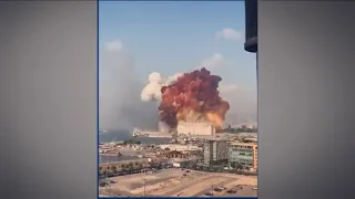 Beirut explosion: footage shows massive blast shaking Lebanon's capital      ACTUAL FOOTAGE!!!