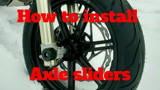 How to install axle sliders