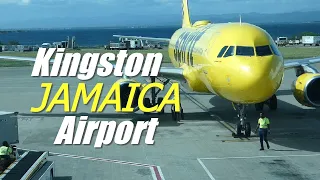Huge Airplane lands at the Norman Manley Airport in Kingston | JAMAICA