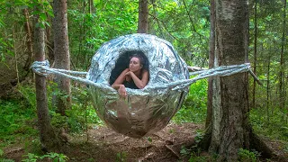 Insane Aluminum Foil Ball House!