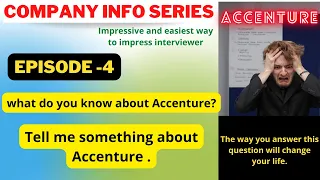 what do you know about accenture ? Tell me about accenture. why accenture ? #Accenture