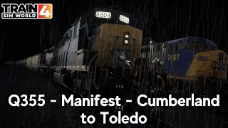 Q355 - Manifest - Cumberland to Toledo - Sand Patch Grade - SD40-2 - Train Sim World 4