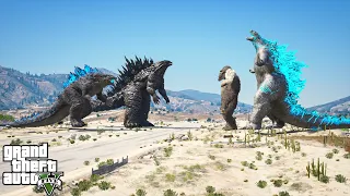 Godzilla Prime, Titan Godzilla vs Godzilla x Kong : The New Empire ( GTA V Mods )