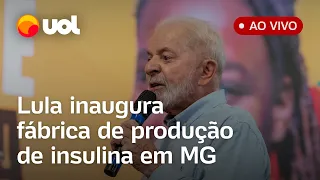 🔴 Lula fala ao vivo e inaugura fábrica de produção de insulina em Minas Gerais