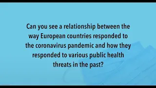 Fighting the First Wave: How have countries responded to the Coronavirus and previous threats?