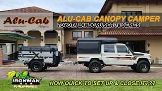 Walk-around video of ALU-CAB's Canopy Camper on a Toyota Landcruiser 79 Series