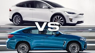 Tesla Model X vs BMW X6 M