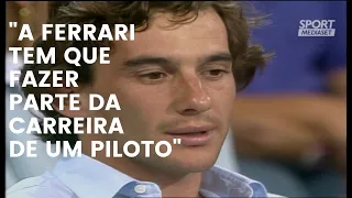 Ayrton Senna fala do "sonho" Ferrari,  em italiano (1991) | LEGENDADO