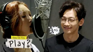 Hwasa listens to B-Dragon’s voice and builds up a melody [How Do You Play? Ep 53]