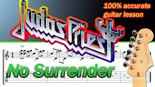 Judas Priest - No Surrender (accurate guitar lesson)