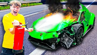 Mein Lamborghini BRENNT... (Feuerwehr kommt)