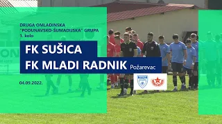 FK Sušica - 0:4 - FK Mladi radnik Požarevac / Omladinci - 1. kolo