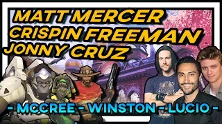 FUNNY MOMENTS W/ OVERWATCH VOICE ACTORS (McCree, Winston & Lucio)