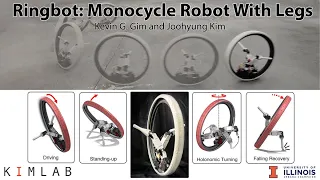 Ringbot: Monocycle Robot with Legs