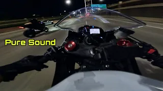 R6 & ZX6R Pure Adrenaline Night Ride | Uncut Pure Sound