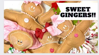 CRAFT FAIR SERIES 2022/SWEET STUFFED GINGERS-GREAT FOR DECORATING! #craftycraftsbydeanna