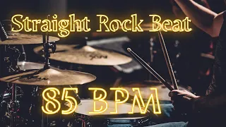 85 BPM | Straight Rock Beat | Drum Backing Track