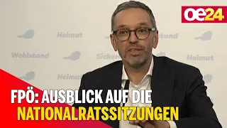 FPÖ: Ausblick auf die Nationalratssitzungen