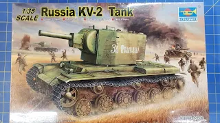 Mal's Unboxing:  Soviet KV-2 From Trumpeter in 1/35