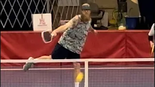 Best Beard in Pickleball: Controversial 🦶 Fault call on final Point. #pickleball #asmr #trending