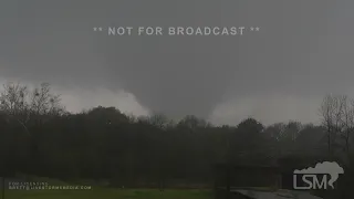 04-11-2022 Scranton, Arkansas Wedge Tornado-Damaging Tornadoes-Debris lofted