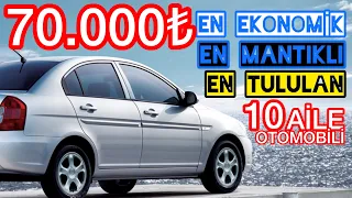 70000 LİRA İLE ALINABİLECEK EN İYİ 10 OTOMOBİL MANTIKLI EKONOMİK TUTULAN ARABA, İKİNCİ EL OTOMOBİL