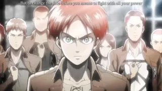 Attack on Titan OP1 English Dub with Sub