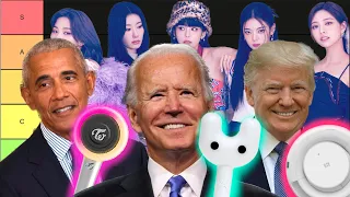 Presidents make a K-pop Lightstick Tier List (Girl Groups)