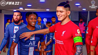 FIFA 22 | PSG vs LIVERPOOL | Ft. Darwin Nunez, Nkunku, | UEFA Champions League | 4K Gameplay