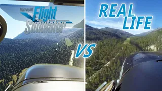 Microsoft Flight Simulator vs Real Life - Bush Flight at Johnson Creek | Creative Mesh Addon