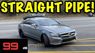 We Straight Piped a 2013 Mercedes CLS 550 V8 Bi-Turbo!