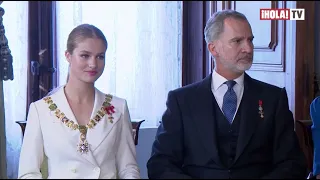 Así fue el acto de imposición del Collar de Carlos III de la princesa Leonor | ¡HOLA! TV